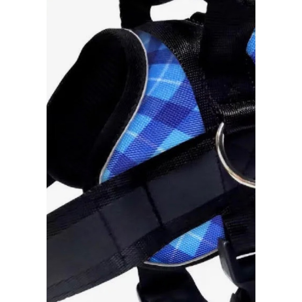 Joyride Blue Plaid Dog Harness Size XS NWT